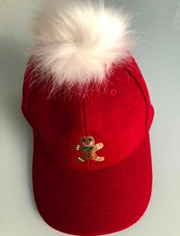 Mädchen Cap Capi Mütze Weihnachten Rot Winter Geschenk Einzelgröße von 8 bis 12 Jahre - Albstadt