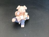 Glücksschwein Glücksbringer aus Keramik Geschenk Deko Glückwunsch - Essen