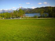 Traumwohnung, unverbauten See- und Bergblick, als Ferienwohnung nutzbar, 3 Zimmer, top saniert, - Füssen