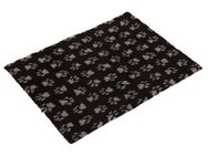Vetbed® Hundedecke Isobed SL Paw, schwarz/grau - L 75 x B 50 cm