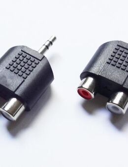 2 St. Chinch Y-Adapter 3,5mm Klinkenstecker auf 2x Chinch-Buchse - Andernach