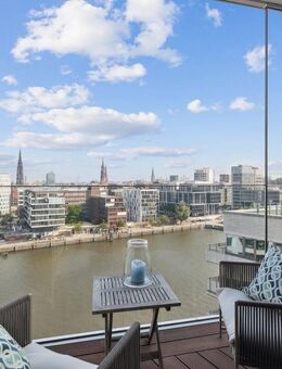 The Crown: Design-Juwel mit Blick auf Elbe, Elbphilharmonie und Stadt - Hamburg