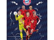 BERONAGE Tagesdecke FC Bayern München Decke Player 150x200 cm Kuscheldecke Fleecedecke, passend zur Bettwäsche, ideal für Sofa, Couch, Bett, Auto, Camping