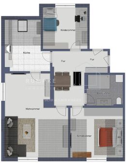 Helle und moderne 3-ZKB-Wohnung mit optimalem Grundriss - in ruhiger Wohngegend - wohlfühlen garantiert - Lingen (Ems)