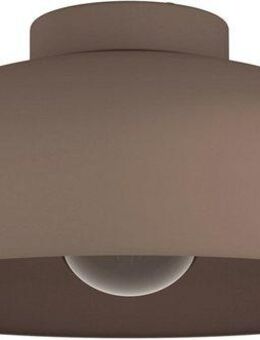 EGLO Deckenleuchte MOGANO, Leuchtmittel wechselbar, ohne Leuchtmittel, Deckenleuchte in Mokka aus Stahl - exkl. E27 - 1X60W
