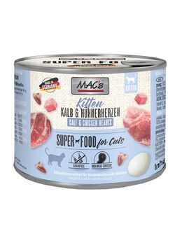 MAC´s Cat 6 x 200 g - Kitten (Kalb & Hühnerherzen)