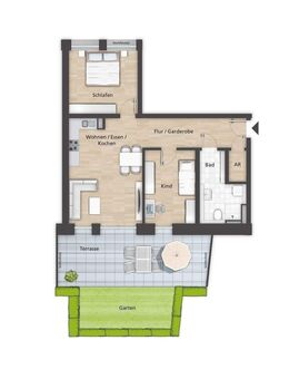 3-Zimmer-Wohnung im Neubau – Modernes Design trifft Komfort! - Bamberg