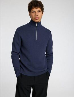 Selected Troyer SLHDANE LS KNIT STRUCTURE HALF ZIP NOOS