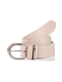 TOM TAILOR Ledergürtel TTSANDRA 3,5 cm breiter Damengürtel, genarbte Oberfläche, Schließe silberfarben