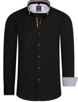 Rusty Neal Langarmhemd mit aufwendigen Knopf-Design