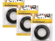 3 x Klebeband Isolierband (3 Rollen) 20m x 18mm gummiert schwarz - Wegberg Zentrum