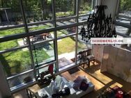 IMMOBERLIN.DE - Begehrenswertes Architektenhaus mit Einliegerwohnung, Galerie & Südterrasse in naturverbundener Lage - Berlin