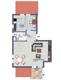 Maisonette-Wohnung in Bad Mergentheim zu vermieten. - Bad Mergentheim