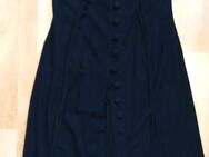 Schwarzes Kleid mit durchgehender Knopfleiste, Gr. L - Hürth