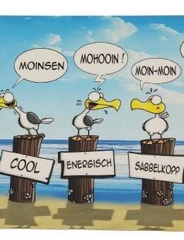 Lustiges Frühstücksbrett Moinsen maritimes Motiv - München