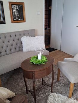 Polsterbank mit Chesterfieldsteppung ,mit Sessel - Hamm