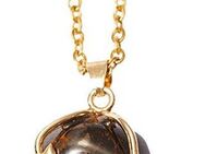 Firetti Kette mit Anhänger Schmuck Geschenk Halsschmuck Anker/Halskette Sternzeichen Geburtsstein, Made in Germany - mit Edelstein