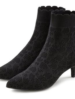 LASCANA Sock Boot, Ankleboots High Heel Stiefelette, Stiefel, kleiner Absatz & elastischer Spitze