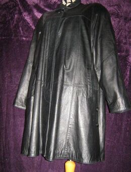 NEUw * Edel * weich * Echt- Leder * Long- JACKE * Kurz- MANTEL "Silky" Italy * Gr. 40- 42, 44/ M- L * schwarz * Gothic * - Riedlingen