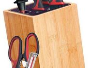 WESTMARK Magnet-Messerblock (1tlg), Bambus, mit herausnehmbaren Einsatz