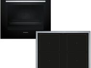 SIEMENS Induktions Herd-Set PQ521DB2ZM, mit Backwagen, Backwagen mit ausziehbarer Tür für bequemes Kochen & Backen