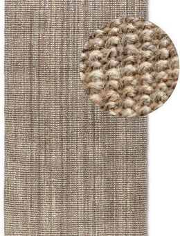 HANSE Home Läufer Jaipur, rechteckig, Höhe: 10 mm, Jute, Natur, Wohnzimmer, Esszimmer, Schlafzimmer, Flur, Modern, Boho