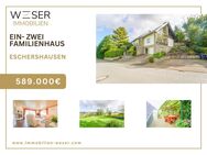 Exklusives Ein- bis Zweifamilienhaus mit unverbaubarem Panoramablick - Ihr Traumdomizil ! - Eschershausen