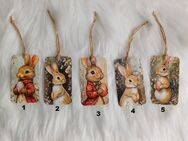 Geschenkanhänger Ostern Osterhase Hase Kraftpapier - Rheinbach