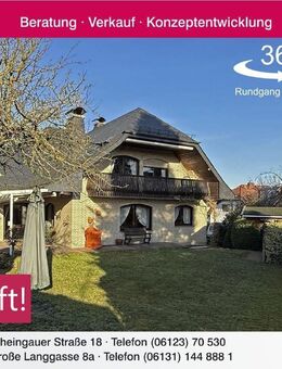 Schicke großzügige Unternehmervilla mit Blick und schönem Garten - Kiedrich