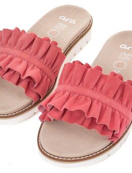 Ara KENT Pantolette, Slides, Flats, Sandale mit geraffter Bandage