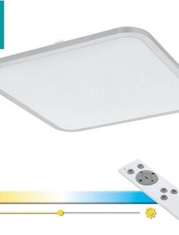 EGLO Deckenleuchte COGOLETO, LED fest integriert, Extra-Warmweiß, Kaltweiß, Neutralweiß, Tageslichtweiß, Warmweiß, Deckenlampe, Fernbedienung, Farbtemperaturwechsel, Nachtlicht, dimmbar