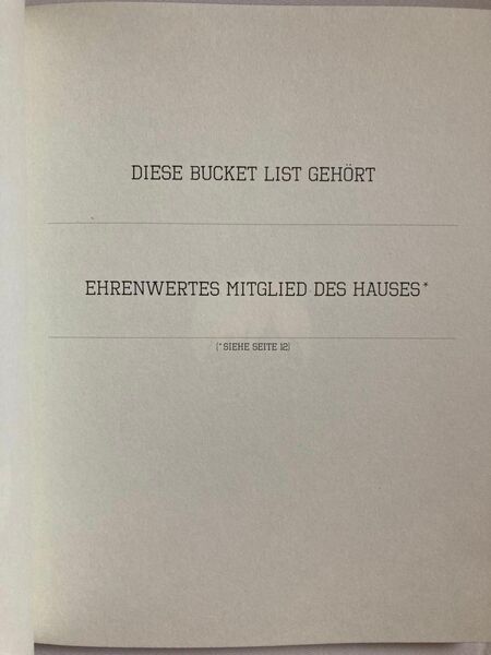 Die Bucket List für Potterheads Tom Grimm UNBENUTZT - Wuppertal