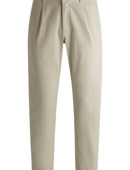 BOSS ORANGE Chinohose Pleated mit Markenlogo