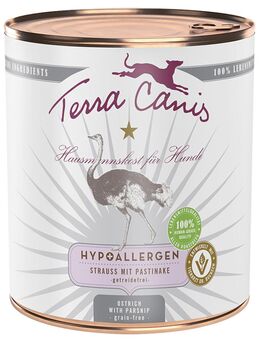 Terra Canis Hypoallergen 6 x 800 g - Strauß mit Pastinake