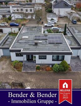 Repräsentativer Flachdach-Bungalow in hervorragendem Zustand mit uneinsehbarem Grundstück und Garage! - Köln