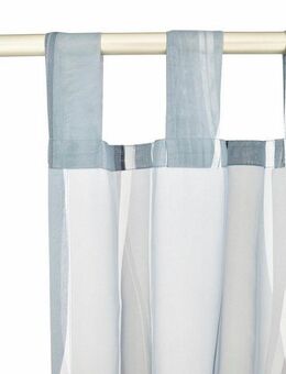 my home Gardine Dimona (2 St), Schlaufen, transparent, Voile, 2er-Set, Voile, Polyester, Wellen