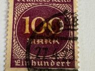 Alte Briefmarke Provisorium 100 Mark - Augsburg