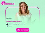 (Junior) Marketing Manager (m/w/d) - Aichach