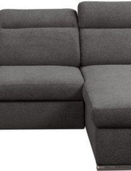 WERK2 Ecksofa Palma modernes Schlafsofa mit Bettkasten, L-Form, B/T 282/185 cm, Kopfteile verstellbar