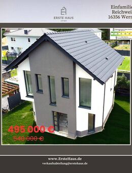 Modernes Einfamilienhaus Neubau, 123 m², 4 Schlafzimmer, 2 Bäder, A+, ohne Provision - Werneuchen