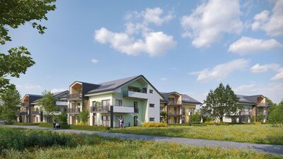 Attraktive 3-Zimmer Wohnung mit Südbalkon und freiem Blick - neuester Energiestandard und beste Verkehrsanbindung