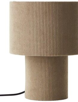 Brilliant Tischleuchte Tony, ohne Leuchtmittel, mit Cord-Lampenschirm, 30 x 23 cm, E27, Textil