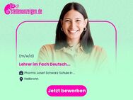 Lehrer (all genders) im Fach Deutsch - Heilbronn