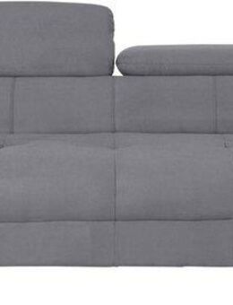 COTTA 3-Sitzer Chef, Big-Sofa mit Kopfteilverstellung, edle Metallkufen