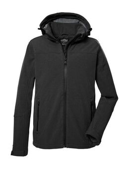 Killtec Softshelljacke Herren Softshelljacke Wasserabweisende Softshelljacke mit Fleece, abnehmbarer Kapuze