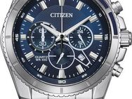 Citizen Chronograph AN8201-57L, Armbanduhr, Quarzuhr, Herrenuhr, Edelstahlarmband