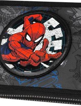CoolPack Federmäppchen Etui XL, Marvel, Spider Man, mit 2 Reißverschlüssen, befüllt