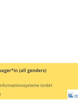 Projektmanager*in (all genders) - München