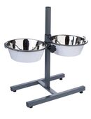 TIAKI Doppelnapf mit verstellbarem Ständer - 2 x 2650 ml, Ø 25 cm in 00000