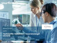 Technischer Redakteur / Quereinsteiger (m/w/d) - Konstanz